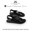 Dép Sandal quai chéo Lemans da bò - 3.BS04, đế cao su có mùi thơm, thiết kế quai điều chỉnh trẻ trung, Bảo hành 06 tháng