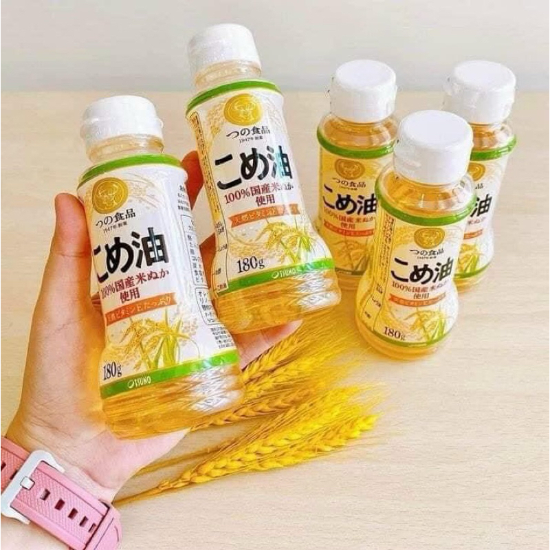 [Hỏa Tốc HN] Dầu gạo nguyên chất Tsuno Nhật Bản chai 180g