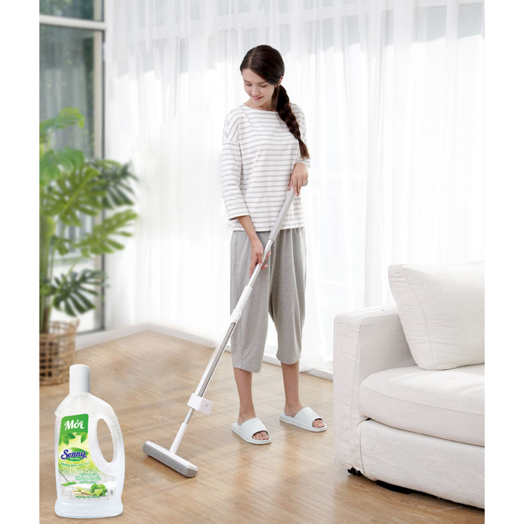Ảnh Nước lau sàn Senny / Caro hương chanh xả 980gr 2