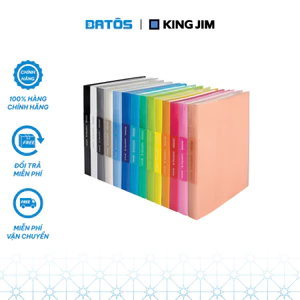 Bìa 60 lá A4 King Jim 186-60GSV 13 màu tùy chọn.