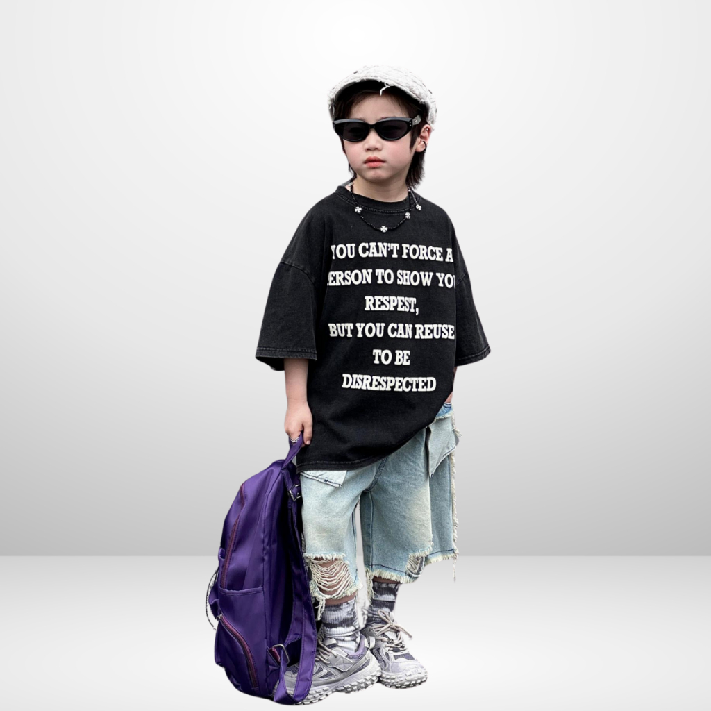 Áo Thun Ngắn Tay Mùa Hè Cho Bé Trai, Bé Gái In Hình Năng Động, Cổ Tròn B536 | JJ Kids Fashion