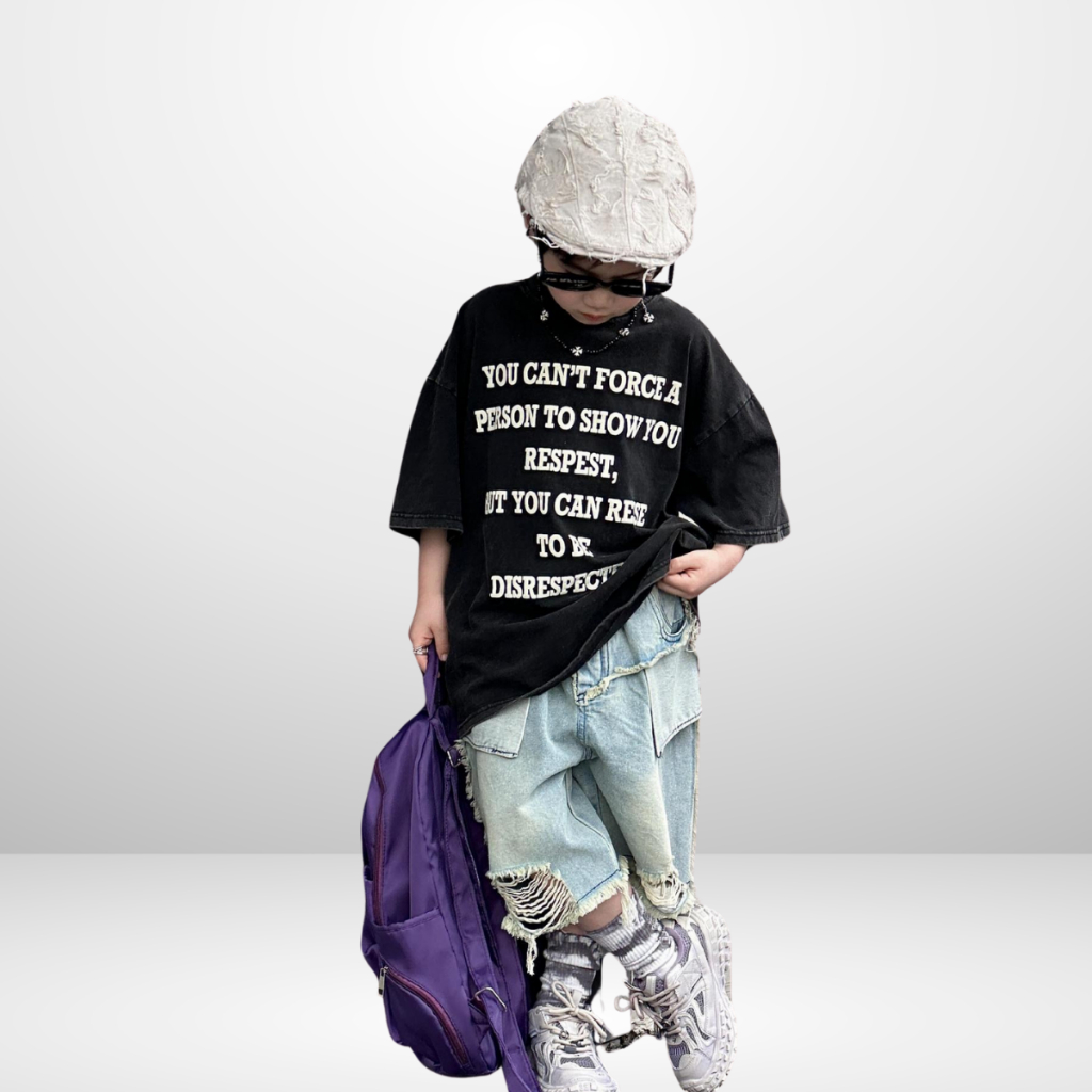 Áo Thun Ngắn Tay Mùa Hè Cho Bé Trai, Bé Gái In Hình Năng Động, Cổ Tròn B536 | JJ Kids Fashion
