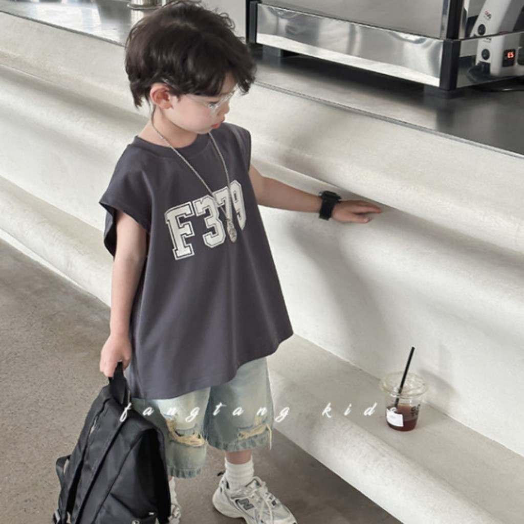 Áo Thun Ngắn Tay Mùa Hè Cho Bé Trai, Bé Gái In Hình Năng Động, Cổ Tròn | JJ Kids Fashion