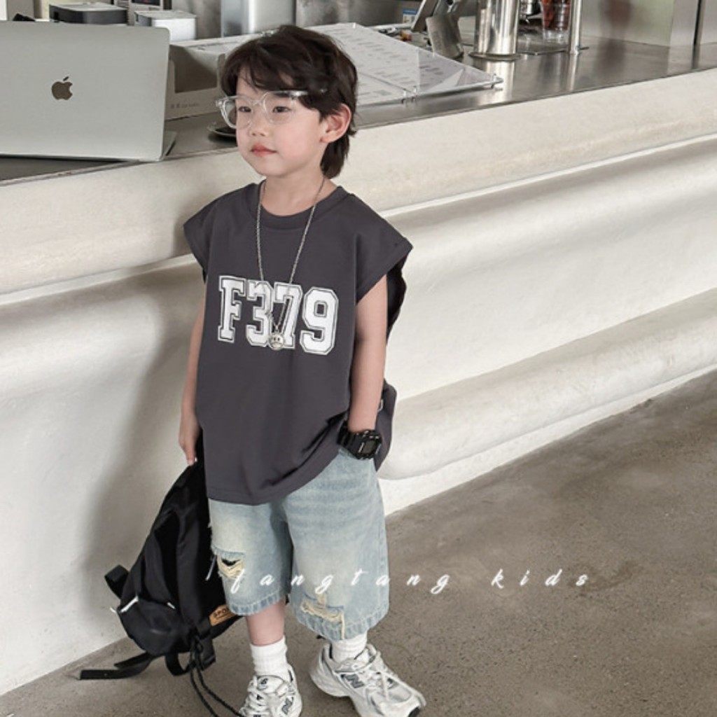 Áo Thun Ngắn Tay Mùa Hè Cho Bé Trai, Bé Gái In Hình Năng Động, Cổ Tròn | JJ Kids Fashion