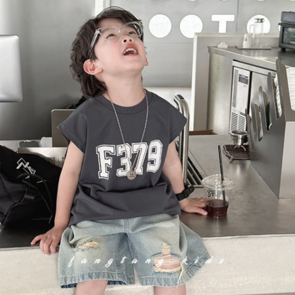 Áo Thun Ngắn Tay Mùa Hè Cho Bé Trai, Bé Gái In Hình Năng Động, Cổ Tròn | JJ Kids Fashion