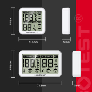 HABOTEST HT680/HT681 Mini LCD Digital Thermometer Hygrometer Indoor Room Electronic Temperature Humidity Meter Sensor Ga