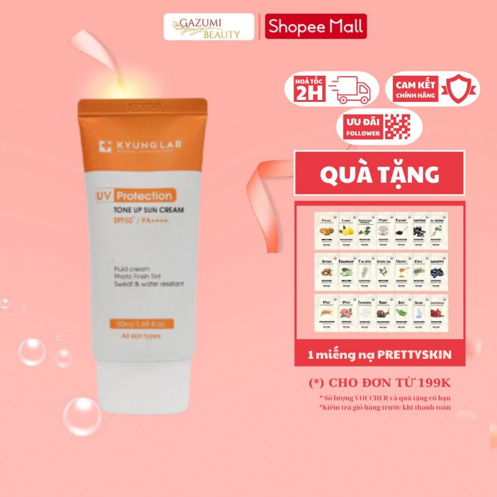 Kem Chống Nắng Kyunglab Giúp Nâng Tone Da Trắng Sáng Kyunglab Uv Protection Tone Up Sun Cream 4180