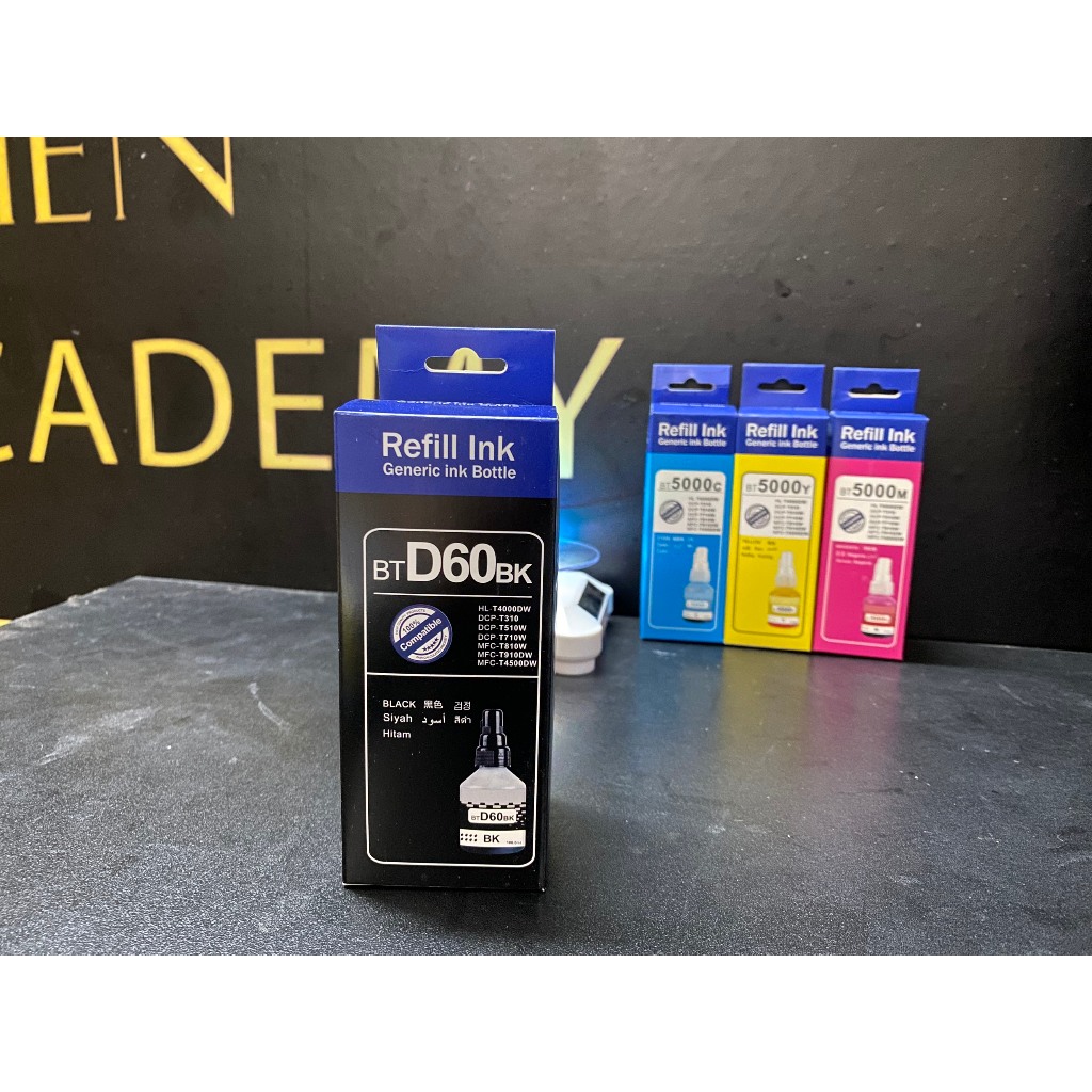 Mực Đổ Brother BTD60BK BT5000 Cho Máy In DCP T310 T510W T710W T810W T910W T220 T420W T520W T720W T820DW - Mực Refill Ink