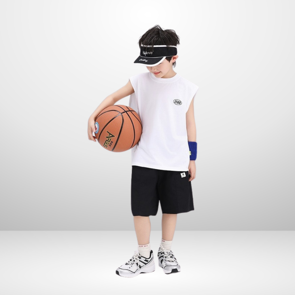 Áo Thun Ngắn Tay Mùa Hè Cho Bé Trai, Bé Gái In Hình Năng Động, Cổ Tròn B531 | JJ Kids Fashion