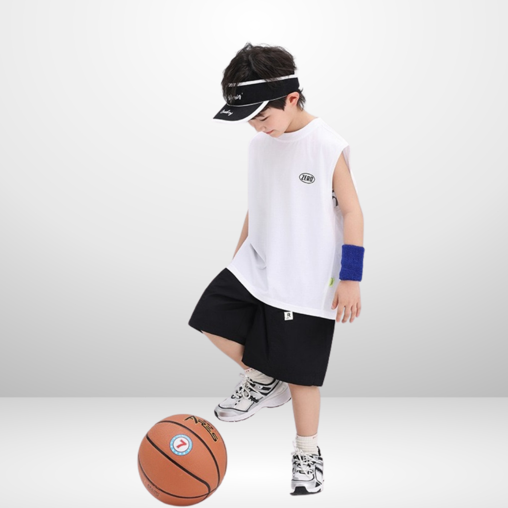 Áo Thun Ngắn Tay Mùa Hè Cho Bé Trai, Bé Gái In Hình Năng Động, Cổ Tròn B531 | JJ Kids Fashion