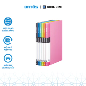 Bìa 20 lá A4 cao cấp King Jim 136-20GSV - 6 màu tươi sáng.