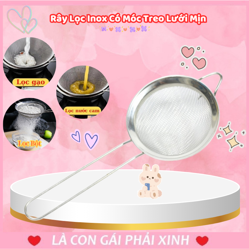 Dụng Cụ Rây Lọc Đa Năng Cán Dài Chất Liệu Inox Không Gỉ Có Móc Treo ...