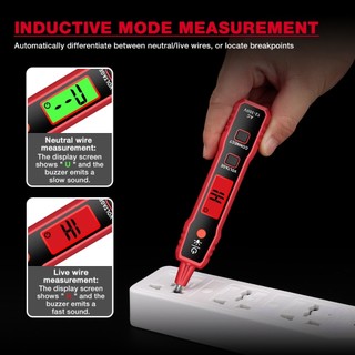 (Bảo hàng 1 năm)HABOTEST🔥 HT89A 12~300V NCV Bút thử điện áp AC Bút vạn năng kỹ thuật số