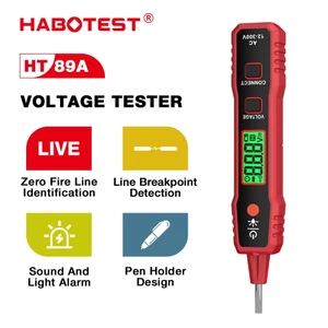 HABOTEST🔥 HT89A 12~300V NCV Bút thử điện áp AC Bút vạn năng kỹ thuật số