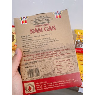500Gram Bánh Phồng Tôm Năm Căn Hộp Nâu Đặc Sản Cà Mau, Loại Đặc Biệt 45% Thịt Tôm