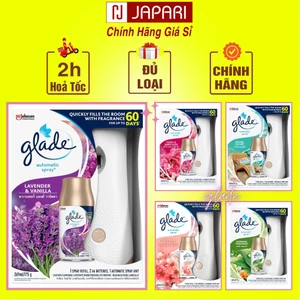 Xịt Thơm Phòng Tự Động Glade CHÍNH HÃNG Nhiều Hương - Xịt Khử Mùi Phòng, Nhà Vệ Sinh, Xịt Phòng Glade - JAPARI