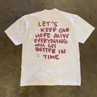 Áo Phông Cổ Tròn Nam Nữ Đẹp Phối Chữ LETS KEEP Sành Điệu.Chất Liệu Cotton Mềm Mịn Thấm Hút Mồ Hôi Cực Tốt