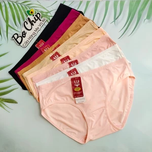 Quần Lót Nữ Bigsize Trơn Thun Lạnh Cao Cấp Kháng Khuẩn Viền Lưng chữ Đại Phát 45-85kg, Chất Vải Cao Cấp