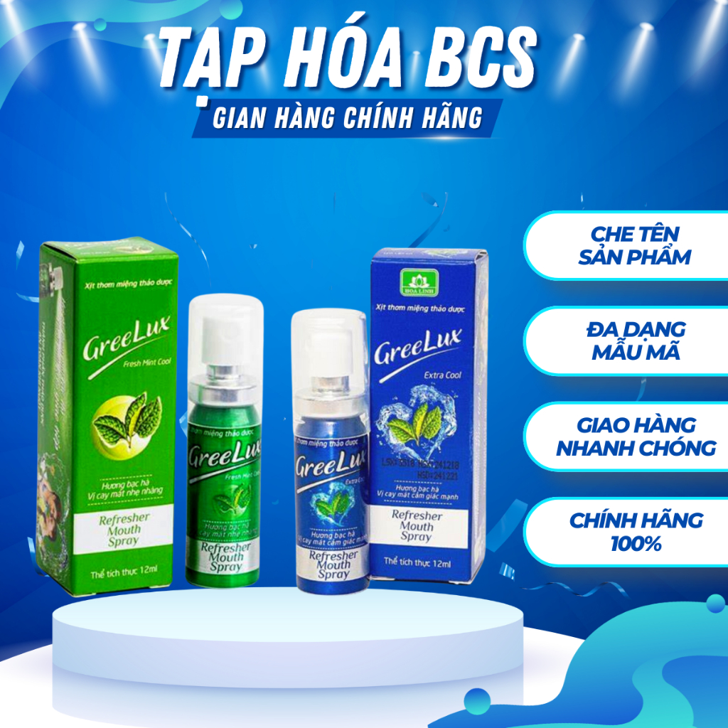 Xịt Thơm Miệng .Greelux Extra Cool Thảo Dược 12ml - Chính Hãng, Fresh ...