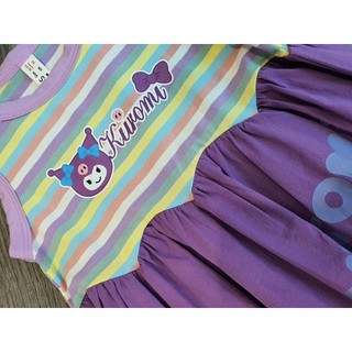 Siêu phẩm Kuromi - Hot hit vô cùng - in Pe bền đẹp Thân cotton kẻ hàng hiếm, dáng váy sang cực kỳ