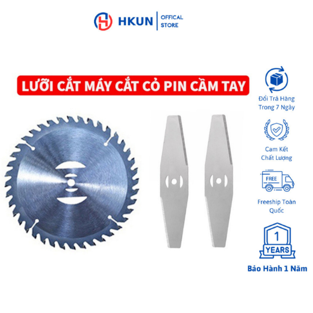 Lưỡi cắt cỏ, phụ kiện máy cắt cỏ pin cầm tay lưỡi cưa lưỡi dao kim loại sắc bén lưỡi máy cắt cỏ dùng pin mini