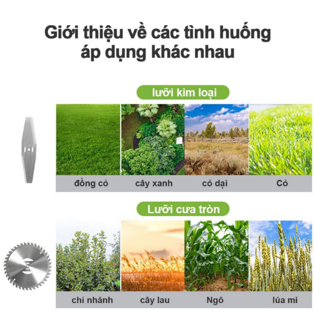Lưỡi cắt cỏ, phụ kiện máy cắt cỏ pin cầm tay lưỡi cưa lưỡi dao kim loại sắc bén lưỡi máy cắt cỏ dùng pin mini