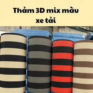 Thảm lót sàn vân 3D màu mix cho xe tải kích thước 1.5m x 60cm và 2m x 60cm
