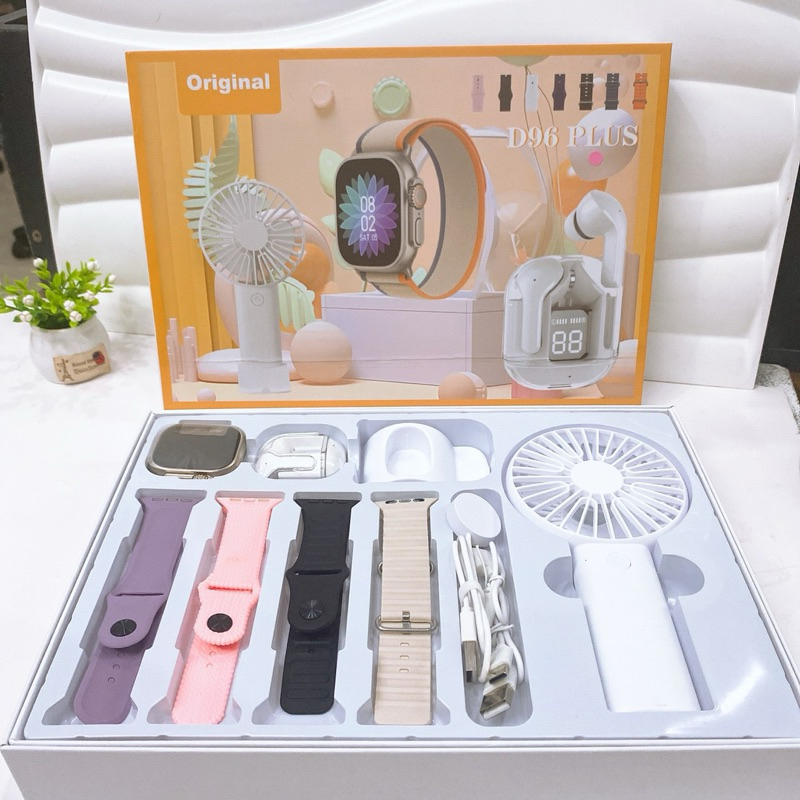 Trọn Bộ Đồng Hồ Thông Minh Swat D96 plus. 7in1