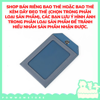 [Sẵn VN] Bao Đựng Thẻ Nhân Viên Da Pu Hai Ngăn Phong Cách Thiết Kế Hiện Đại Hình Mái Độc Lạ Nhiều Màu Sắc