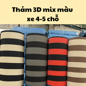 Thảm lót sàn ô tô cao su vân 3D màu mix kích thước cho xe 4-5 chỗ 3m x 60cm hoặc lót cốp 1.5m x 1.2m