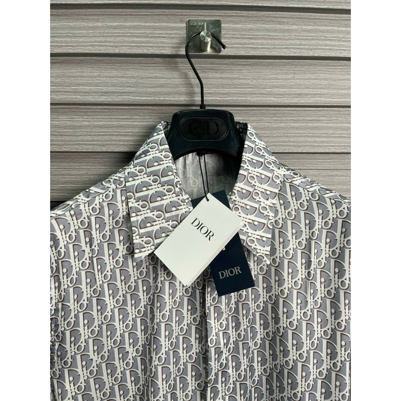 ⚡️[Hight Quality] Sơ Mi D.1.0^ Oblique Pixel Grey - Điểm Nhấn Logo Tinh Tế - Chất Liệu Cao Cấp - Qccc Full Túi Tag