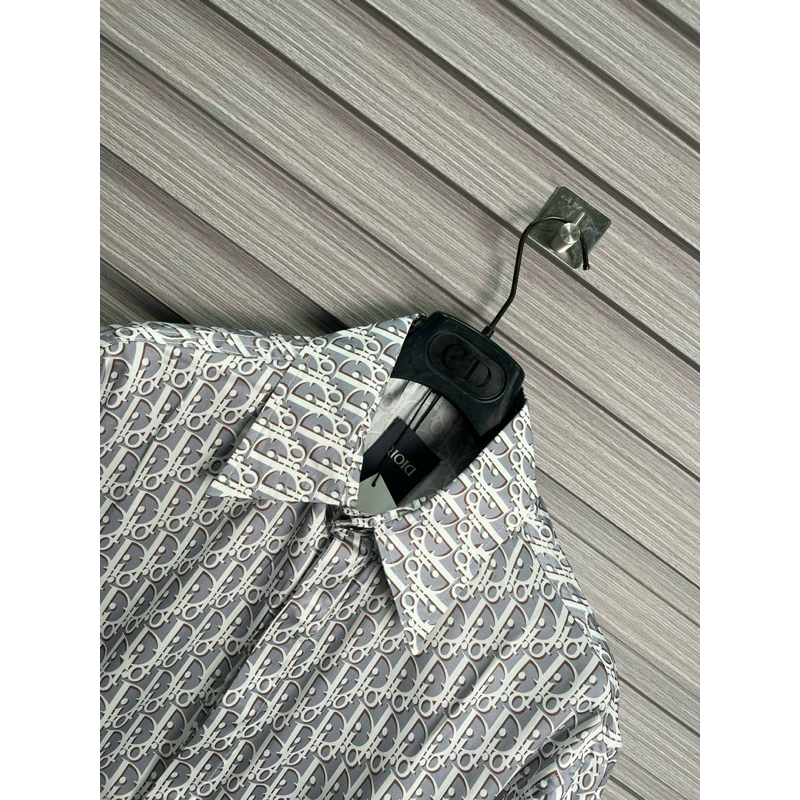 ⚡️[Hight Quality] Sơ Mi D.1.0^ Oblique Pixel Grey - Điểm Nhấn Logo Tinh Tế - Chất Liệu Cao Cấp - Qccc Full Túi Tag