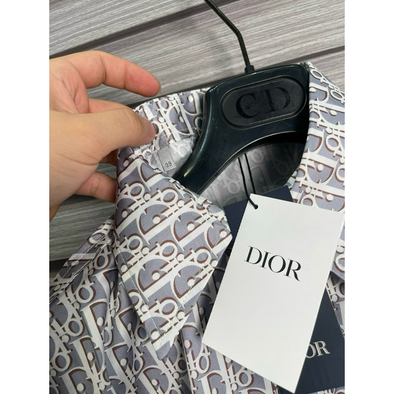 ⚡️[Hight Quality] Sơ Mi D.1.0^ Oblique Pixel Grey - Điểm Nhấn Logo Tinh Tế - Chất Liệu Cao Cấp - Qccc Full Túi Tag