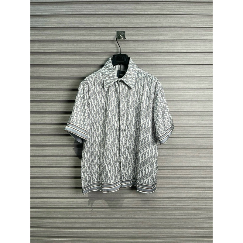 ⚡️[Hight Quality] Sơ Mi D.1.0^ Oblique Pixel Grey - Điểm Nhấn Logo Tinh Tế - Chất Liệu Cao Cấp - Qccc Full Túi Tag