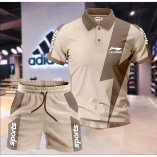 [SIÊU HOT]Sét bô thể thao POLO  phối nam nữ unisex form rông tay lỡ chất thun co giãn 2 chiều từ 40-85kg