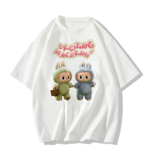 Áo thun nam nữ, áo phông unisex in hình LABUBU dễ thương hot trend chất thun mềm mịn mỏng nhẹ thời trang