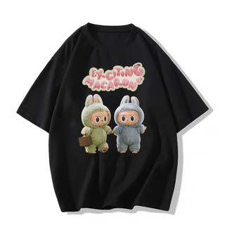 Áo thun nam nữ, áo phông unisex in hình LABUBU dễ thương hot trend chất thun mềm mịn mỏng nhẹ thời trang