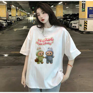 Áo thun nam nữ, áo phông unisex in hình LABUBU dễ thương hot trend chất thun mềm mịn mỏng nhẹ thời trang