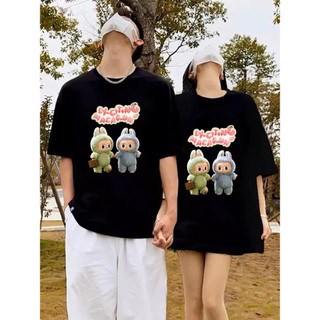 Áo thun nam nữ, áo phông unisex in hình LABUBU dễ thương hot trend chất thun mềm mịn mỏng nhẹ thời trang