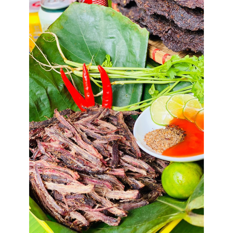 Thịt Trâu Gác Bếp Tây Bắc – Sấy Khô – Thớ Dai Ngọt – Thơm Mắc Khén – 500g–1kg