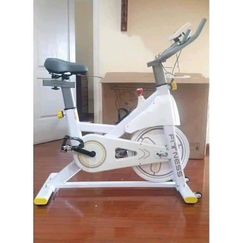 Xe đạp tập thể dục tại nhà Fitness Q8, KHÁNG TỪ không tạo tiếng ồn, Đồng hồ đo nhịp tim, Yên xe mềm và thoáng khí ,