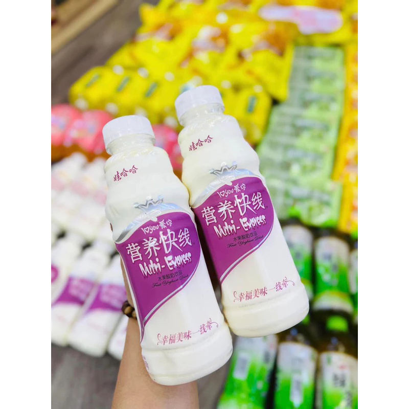 Nước Sữa Chua Hoa Quả Wahaha 500ML, Sữa Chua Uống Trái Cây Đài Loan - Ăn Vặt Mẹ Mun