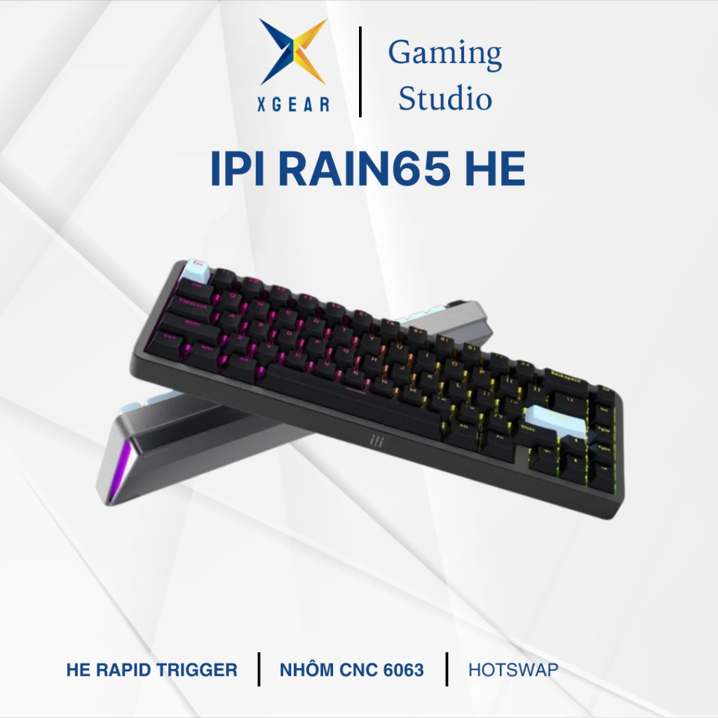 Bàn phím cơ gaming IPI Rain65 | Rain65M | Rapid Trigger | Nhôm 6063 CNC ...