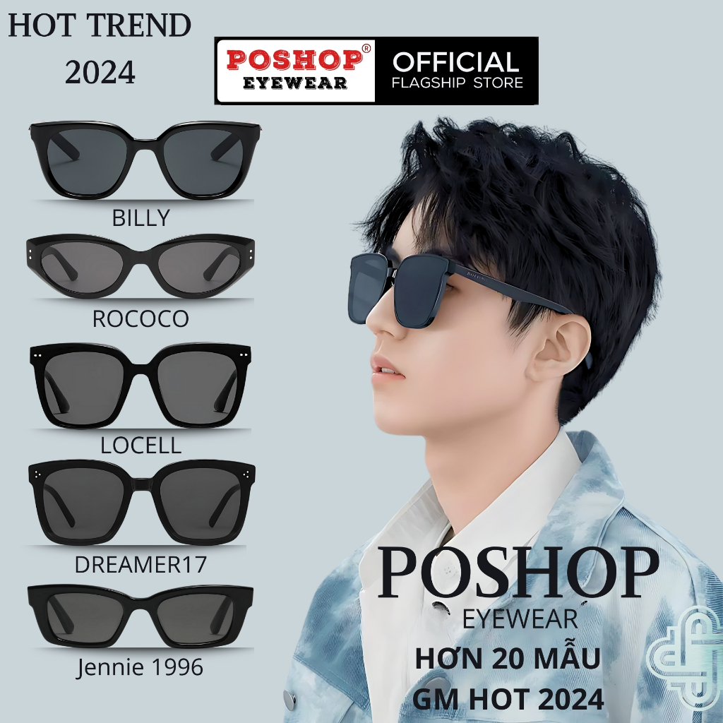 Kính mát nam nữ cao cấp GM POSHOP mắt kính râm unisex chống UV400 hot ...