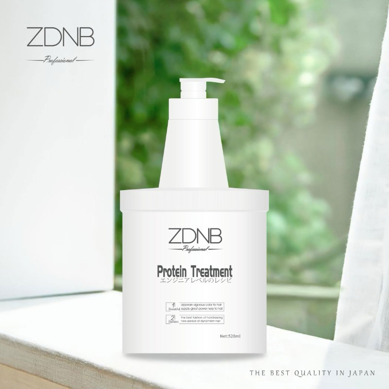 Kem Hấp Ủ Phục Hồi Chuyên Sâu Tóc Hư Tổn Protein Treatment ZDNB Japan 520ml