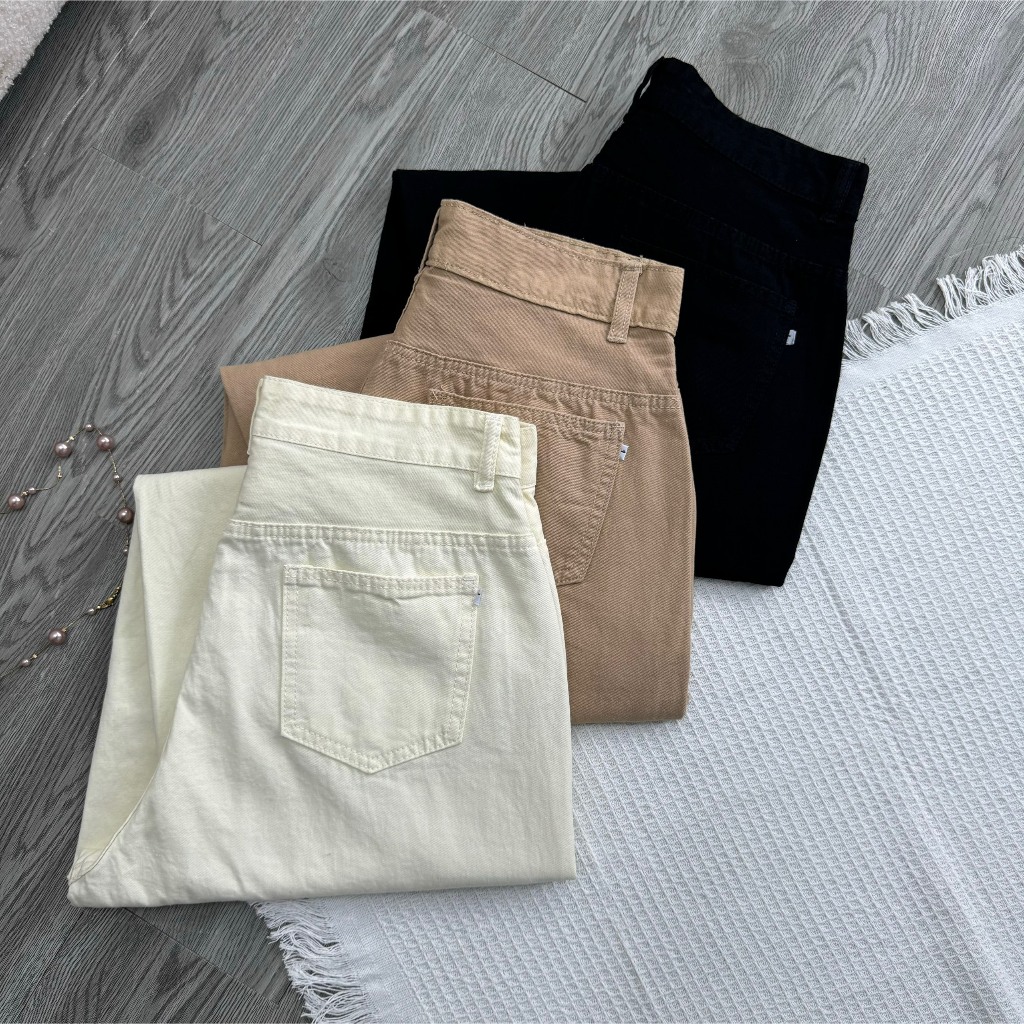 Quần Dài Baggy Nữ Big Size Chất Vải KaKi Bền Ít Nhăn Phom Basic Mặc Đi Học Đi Làm Q513