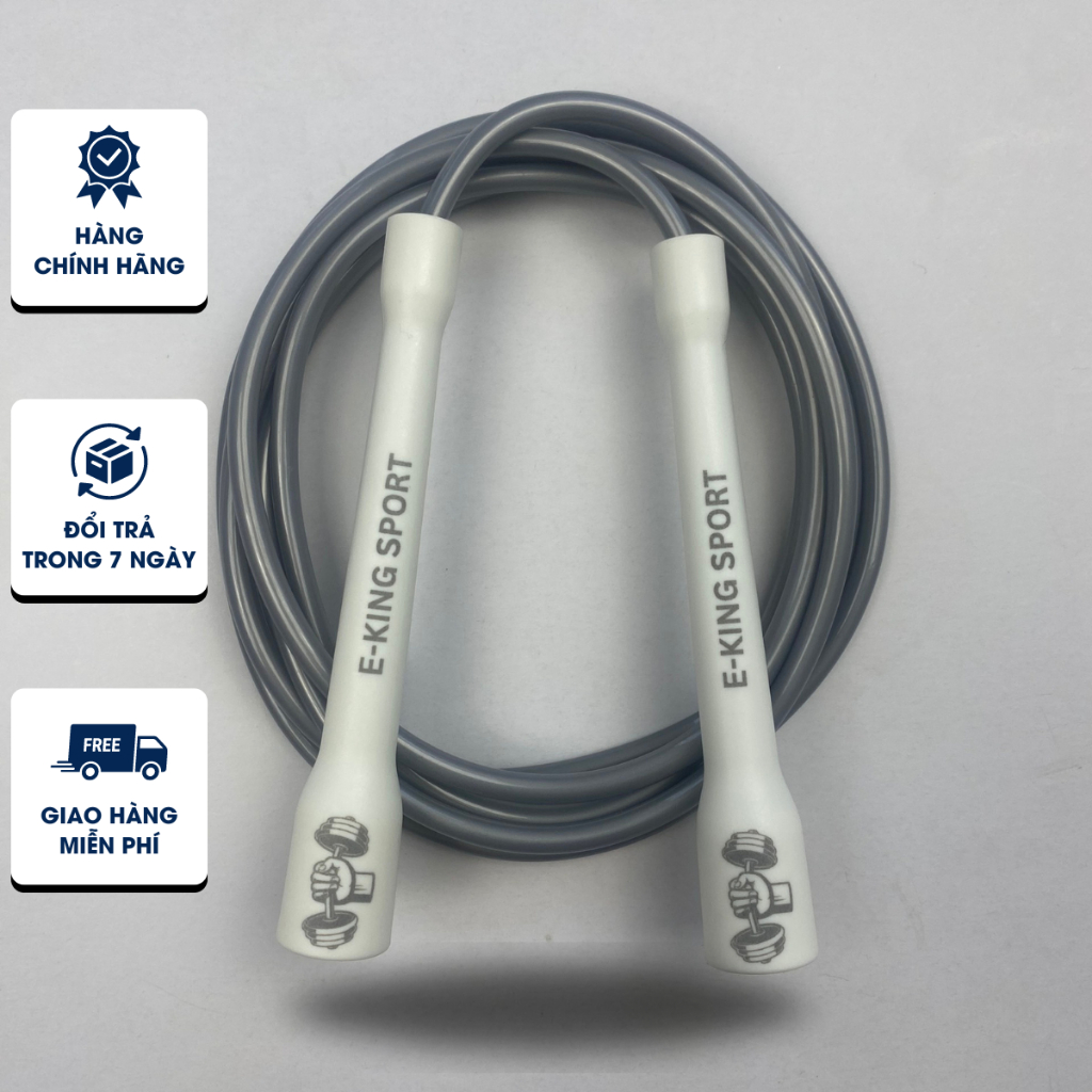 Dây Nhảy Tốc Độ EKingSport 6mm Dây dài 3m PVC Rope Dây Nhảy Thể Dục Hỗ Trợ Giảm Mỡ Tập Gym Cardio AMIZIN