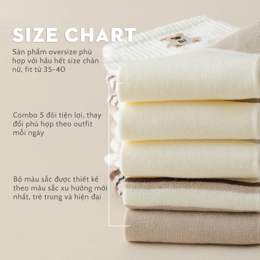 Tất vớ nữ cổ ngắn Ekiu Shop hình dệt sắc nét, chất liệu coton co giãn 4 chiều - Ekiu Shop