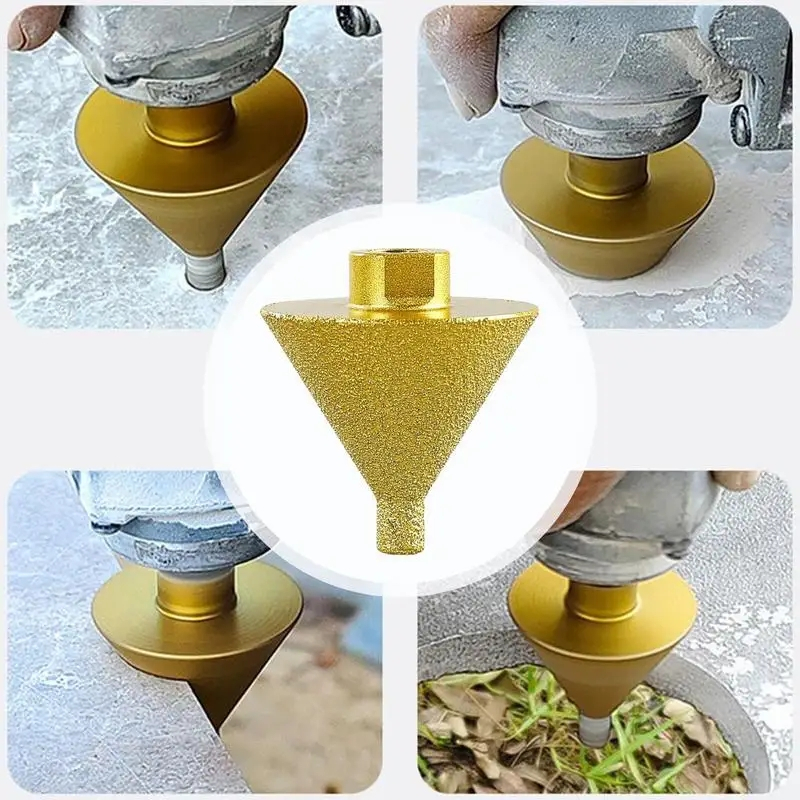 Đầu doa lỗ gạch đá, đầu mài kim cương