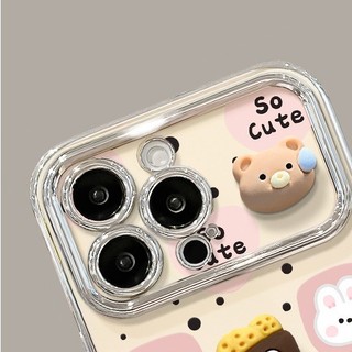 Ốp lưng iphone khung camera mạ kim Gấu bánh quy cute dành cho ip 6/7/8/plus/x/xr/xs/11/12/13/14/15/pro max - xx2206